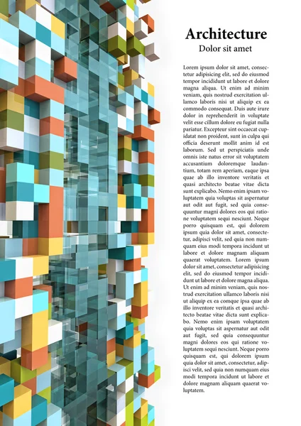 Architectural colorful idea Stock Image