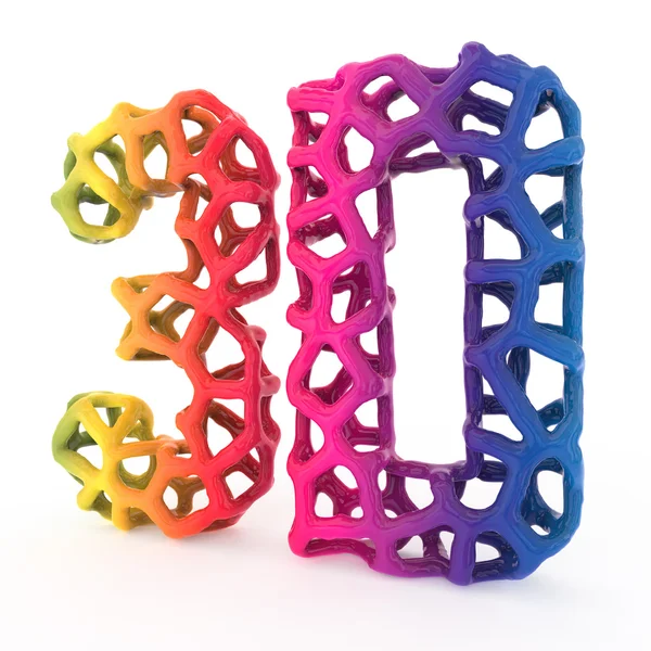 3D baskı harfleri — Stok fotoğraf