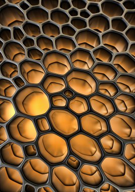 Voronoi sarı arka plan