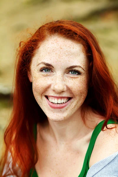 Beautiful redhead woman — Stock Photo, Image