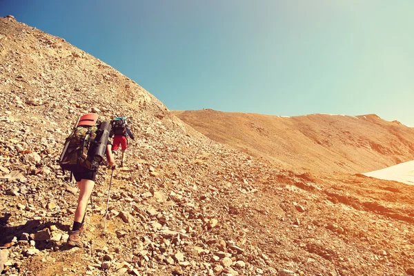 Group of hikers in the mountain