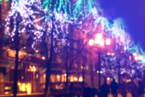 Christmas city outdoors — Stock Photo, Image