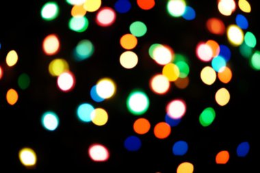 Bulanık Noel ışıkları