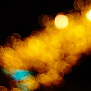 Bulanık Noel ışıkları