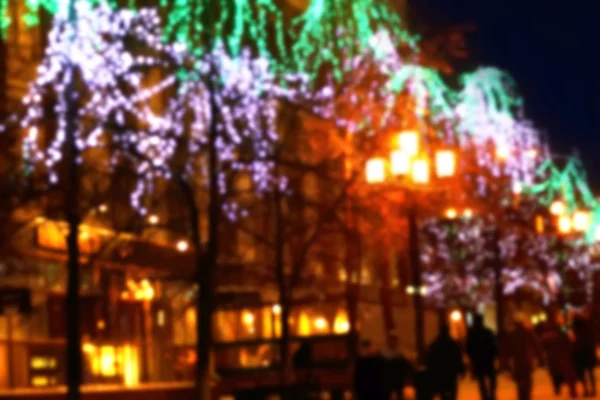 Weihnachtsstadt im Freien — Stockfoto