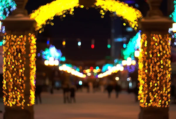 Weihnachtsstadt im Freien — Stockfoto