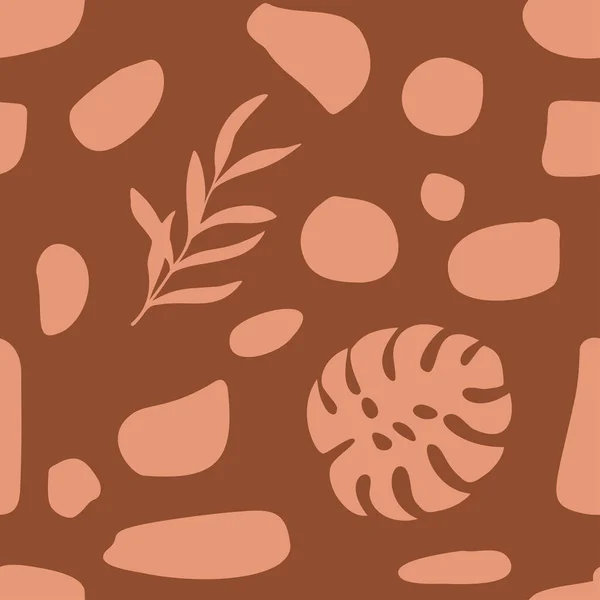 Formes organiques motif naïf — Image vectorielle