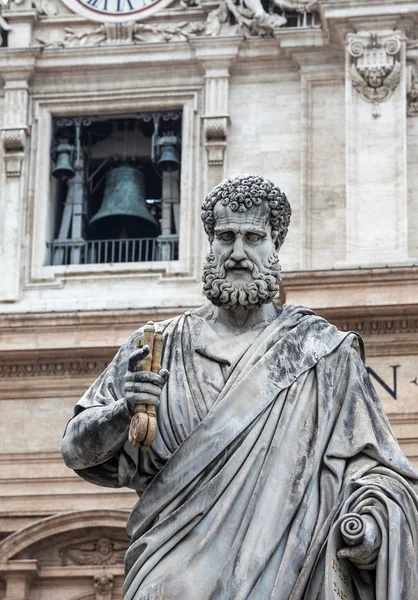 Estátua de São Pedro no Vaticano — Fotografia de Stock