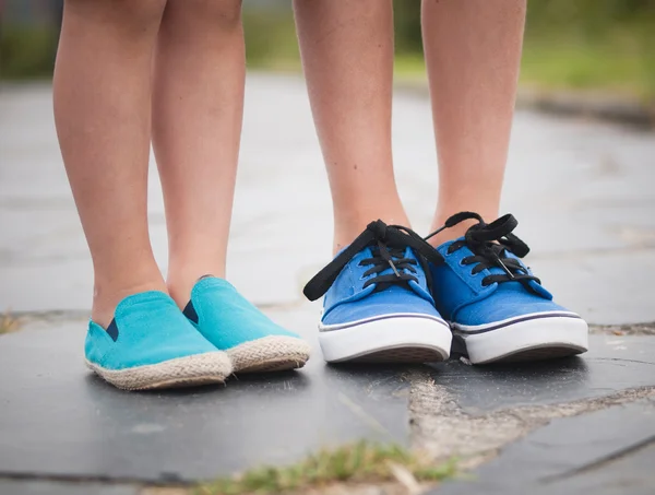 Legs and feet of a child — Stock Photo, Image