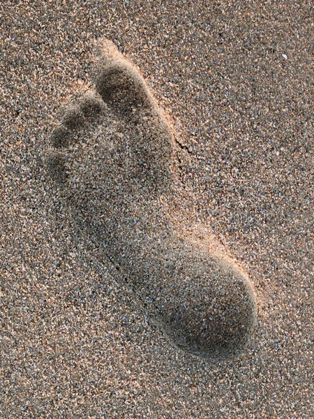 Fußabdruck im Sand — Stockfoto