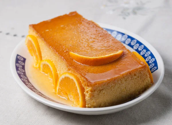 Orange custard — Stock Photo, Image