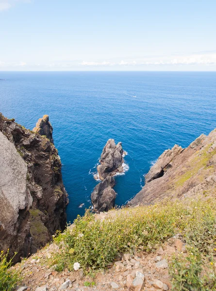 Scogliera sulla costa della Galizia — Foto Stock