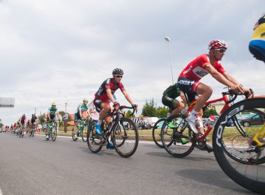 Ferrol, İspanya - 10 Eylül: Bilinmeyen yarışçılar rekabet 