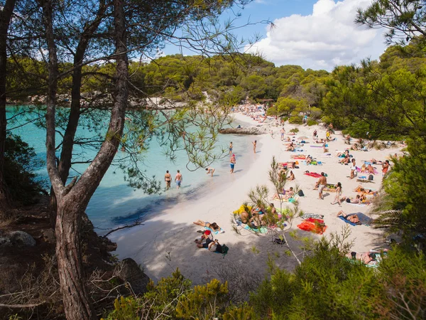 Turqueta plaj Menorca, İspanya.