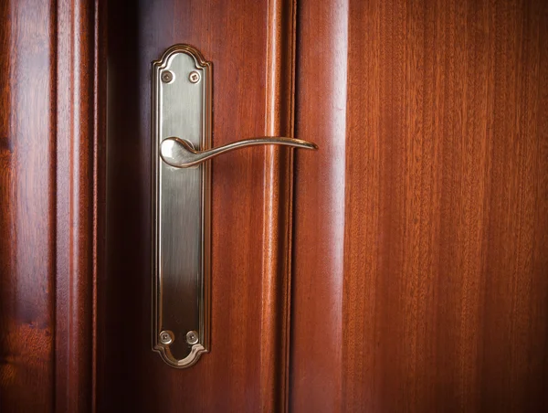 Detail of a door with handle — Stock Photo, Image