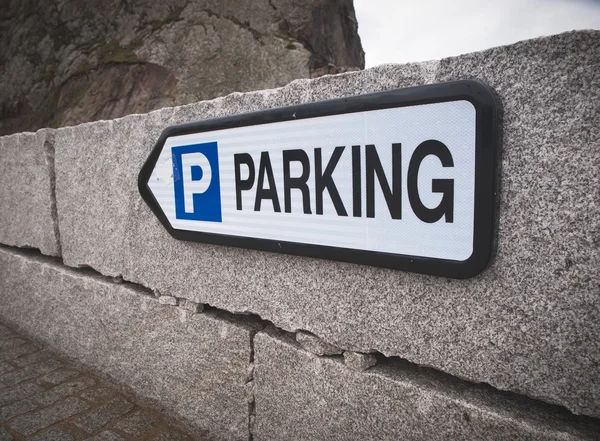 Sinal de estacionamento — Fotografia de Stock