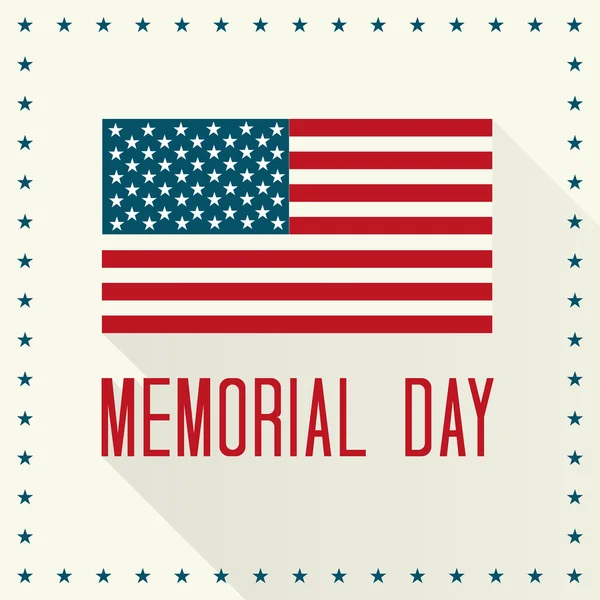 Memorial Day Vector Illustration — Stock Vector