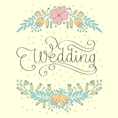 Düğün vektör çizim