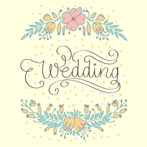 Ilustración de vectores de boda — Vector de stock