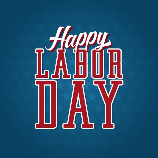 Лейбл Happy Labor Day — стоковый вектор