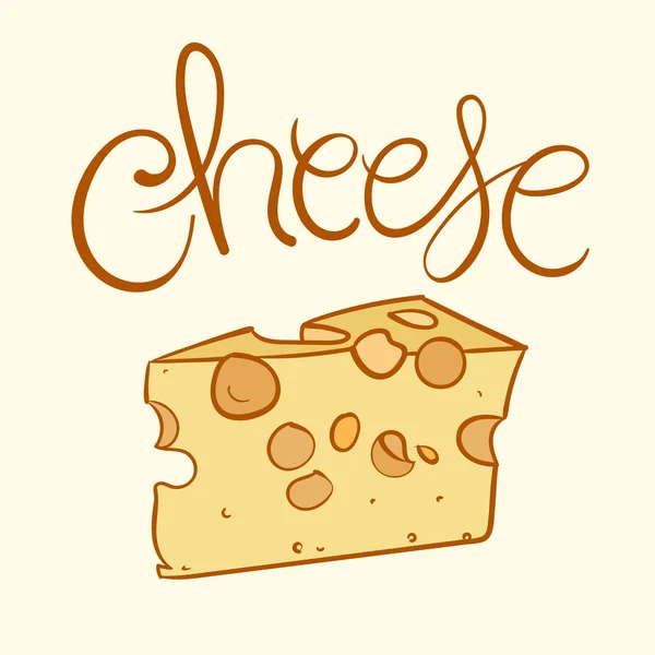 Illustration vectorielle du fromage — Image vectorielle