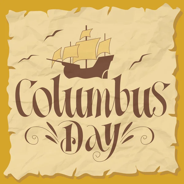 Happy Columbus Day — Stock Vector