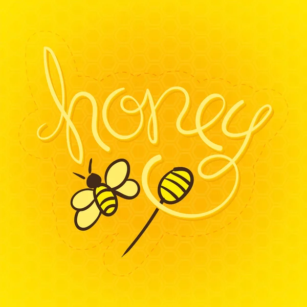 Honey Label — Stock Vector