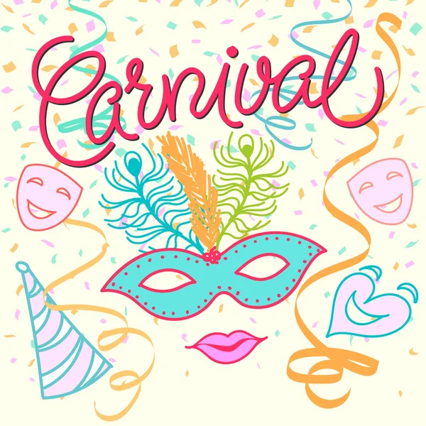 Carnaval Fondo festivo — Vector de stock