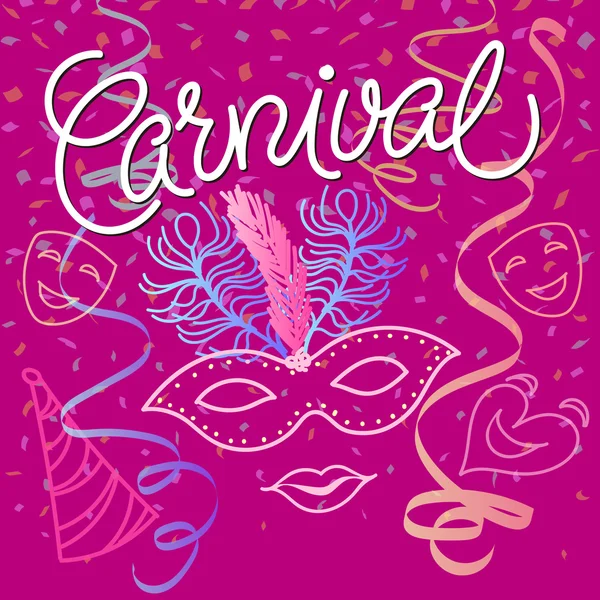 Carnaval Fondo festivo — Vector de stock