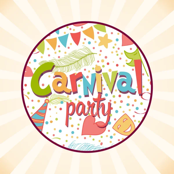 Fondo de fiesta de carnaval — Vector de stock