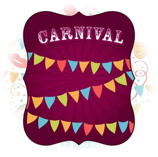 Fondo de fiesta de carnaval — Vector de stock