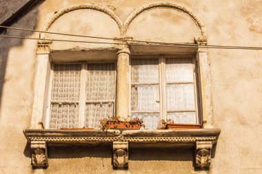 Muggia,windows typical of the town.