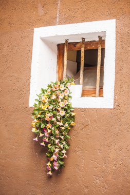 Muggia,windows typical of the town.