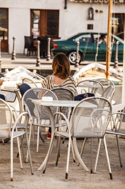 Muggia,girl in bar.