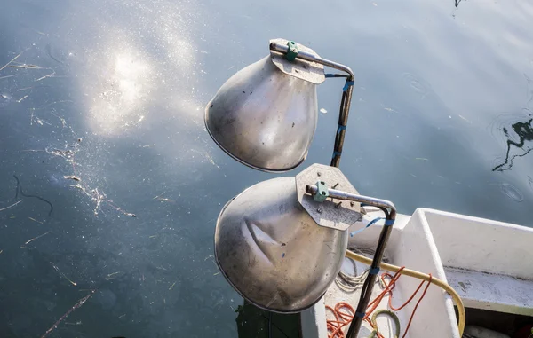 Muggia, piren och båtar — Stockfoto