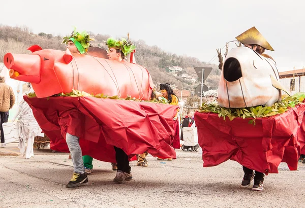 Karnawałowa parada Muggia, Włochy — Zdjęcie stockowe