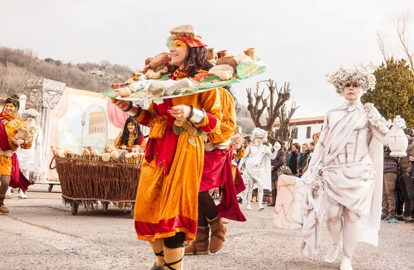 Carnival parade van Muggia, Italië — Stockfoto