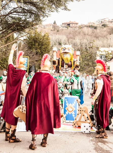 Karneval parade af Muggia, Italien - Stock-foto