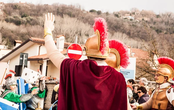 Masopustní průvod Muggia, Itálie — Stock fotografie