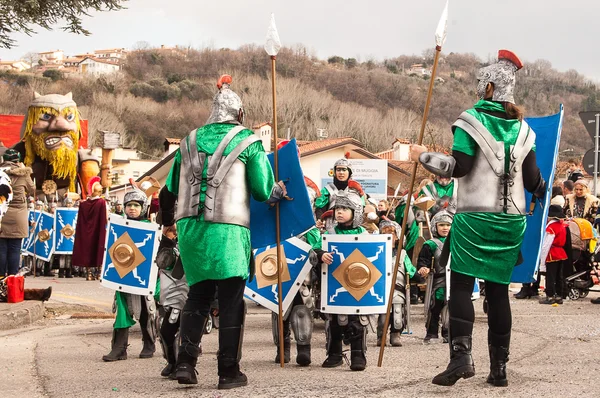 Carnival parade van Muggia, Italië — Stockfoto