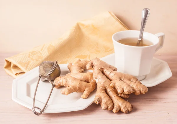 Herbal tea ginger. — Stock Photo, Image