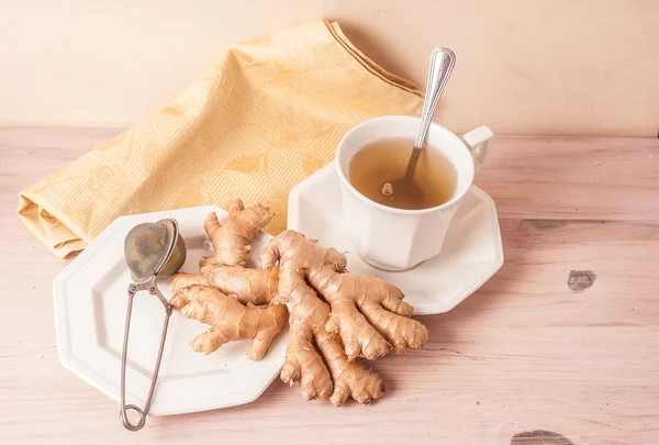 Herbal tea ginger. — Stock Photo, Image