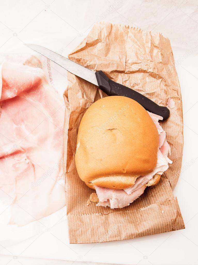 Italian cooked ham sandwich.