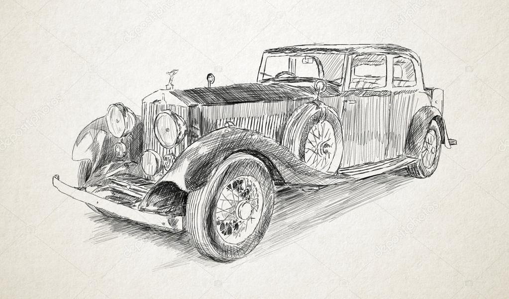 Drawings Car Pencil Old Car Pencil Drawing Stock Photo C Ermir