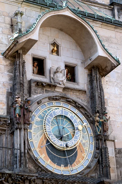Reloj astronómico en praga. — Foto de Stock