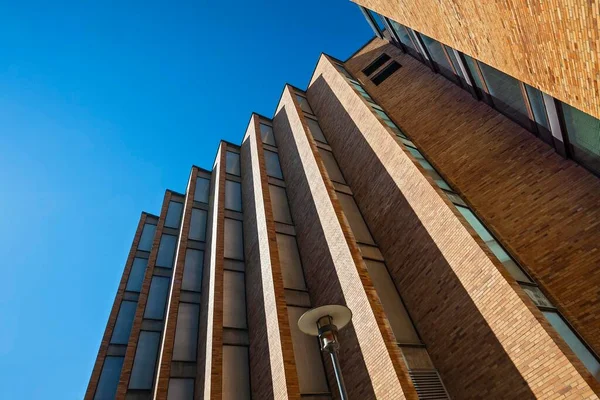 Brick facade, Technical University of Munich, TUM, Munich, Bavaria, Germany, Europe