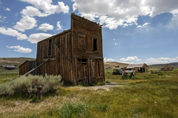 Gamla Trähus Spökstad Gammal Guldgruva Stad Bodie State Historic Park — Stockfoto