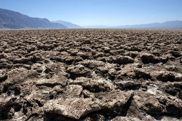 Salt Structures Devil Golf Course Death Valley National Park Mojave — Stock Photo, Image