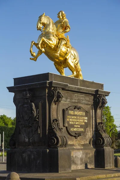 Guldryttare Ridstaty Den Sachsiska Väljaren Och Polske Kungen Augustus Den — Stockfoto