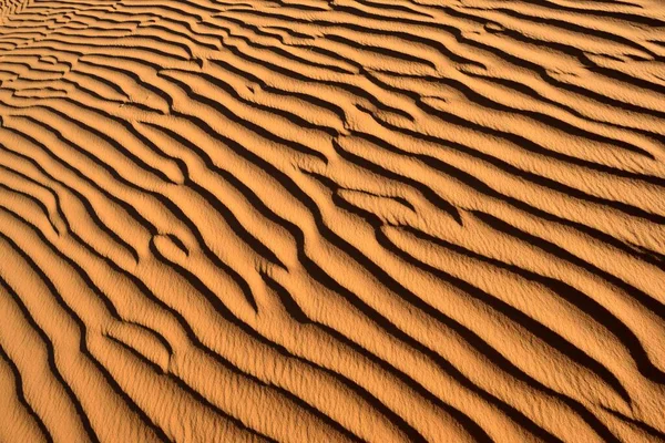 Ondas Areia Textura Uma Duna Areia Tassili Ajjer Deserto Saara — Fotografia de Stock